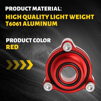 Turbo Blow Off Valve Adapter for Cadillac CT4 (2019–2023) - Aluminum Red V