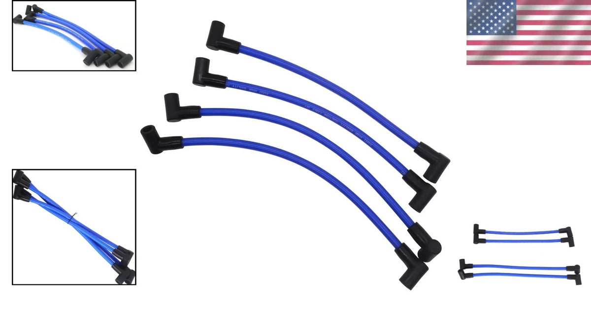 4pc Spark Plug Wire Set for Johnson Evinrude 90/115HP Outboard (N/A)