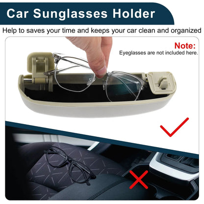 Sunglasses Case for Nissan Sylphy (2006–2022) Eyeglasses Holder Beige