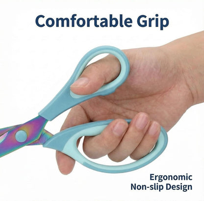3 Pack Craft Scissors Set - 5, 8, 10 Inch, Sharp Blue Handle
