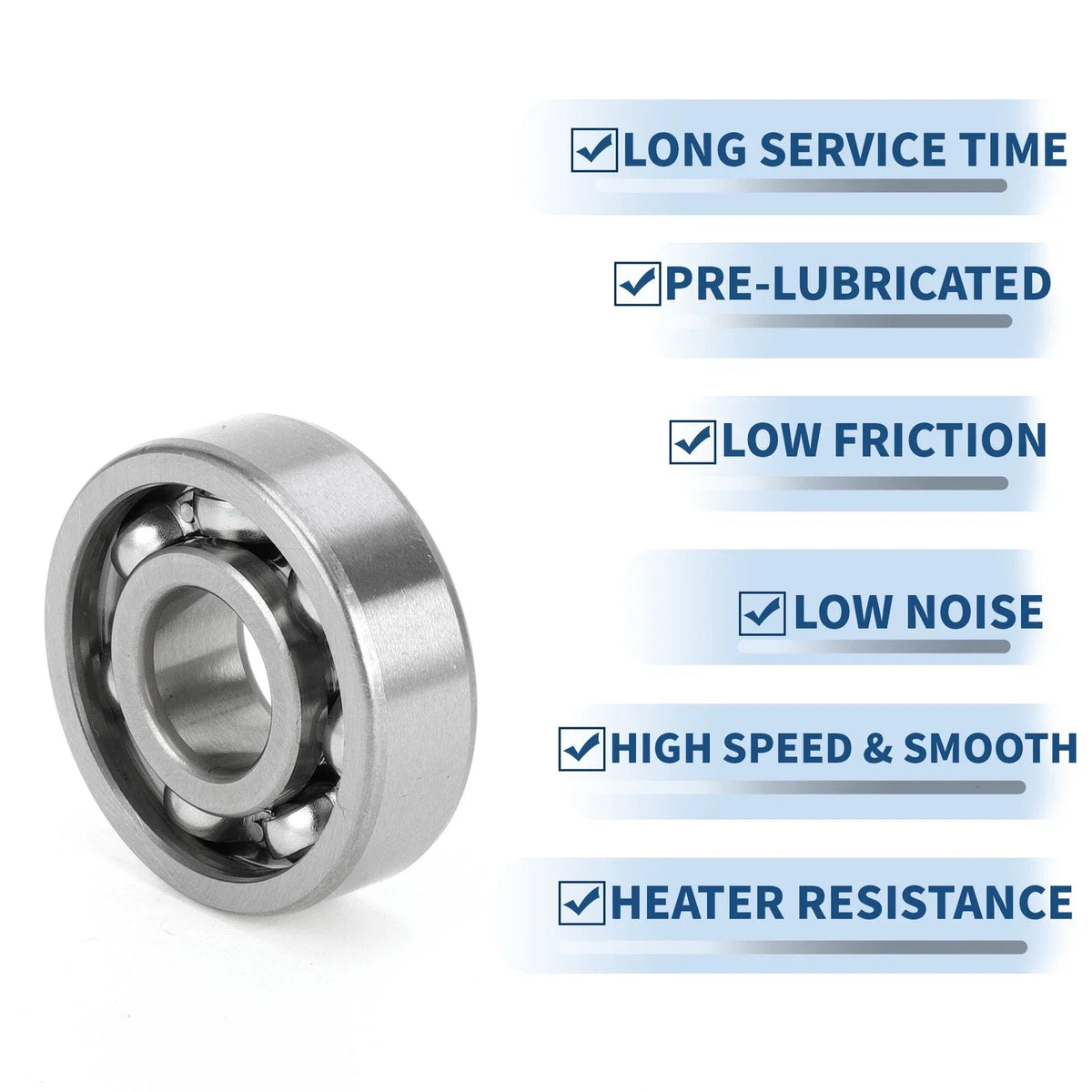 Deep Groove Ball Bearing 6201 for Scooter Skateboard Wheel (12x32x10mm)