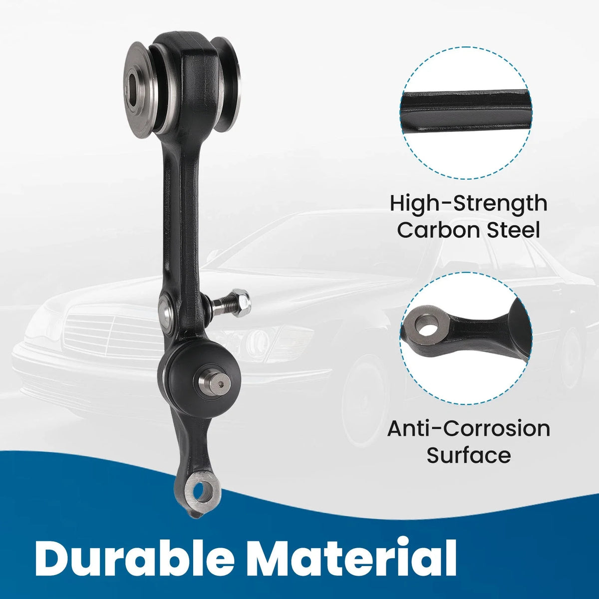 Front Lower Rearward Control Arm & Ball Joint for Mercedes-Benz S430 S500 (2000–2006)