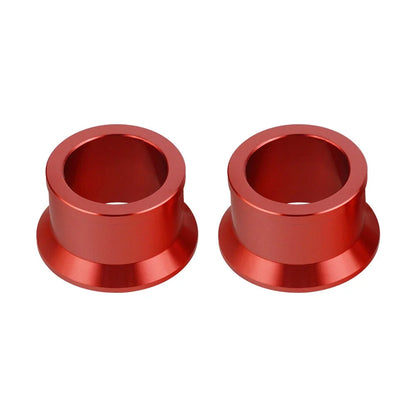 Billet Rear Axle Wheel Hub Spacer Collars for Honda CR125R CR250R (2002–2007) Red