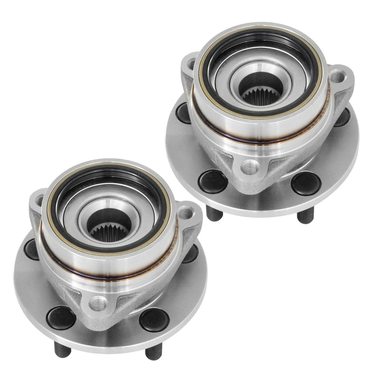2pcs Front Wheel Bearing & Hub L&R for Jeep Wrangler/Wagoneer/Cherokee/Comanche (1984–1989)