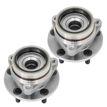 2pcs Front Wheel Bearing & Hub L&R for Jeep Wrangler/Wagoneer/Cherokee/Comanche (1984–1989)