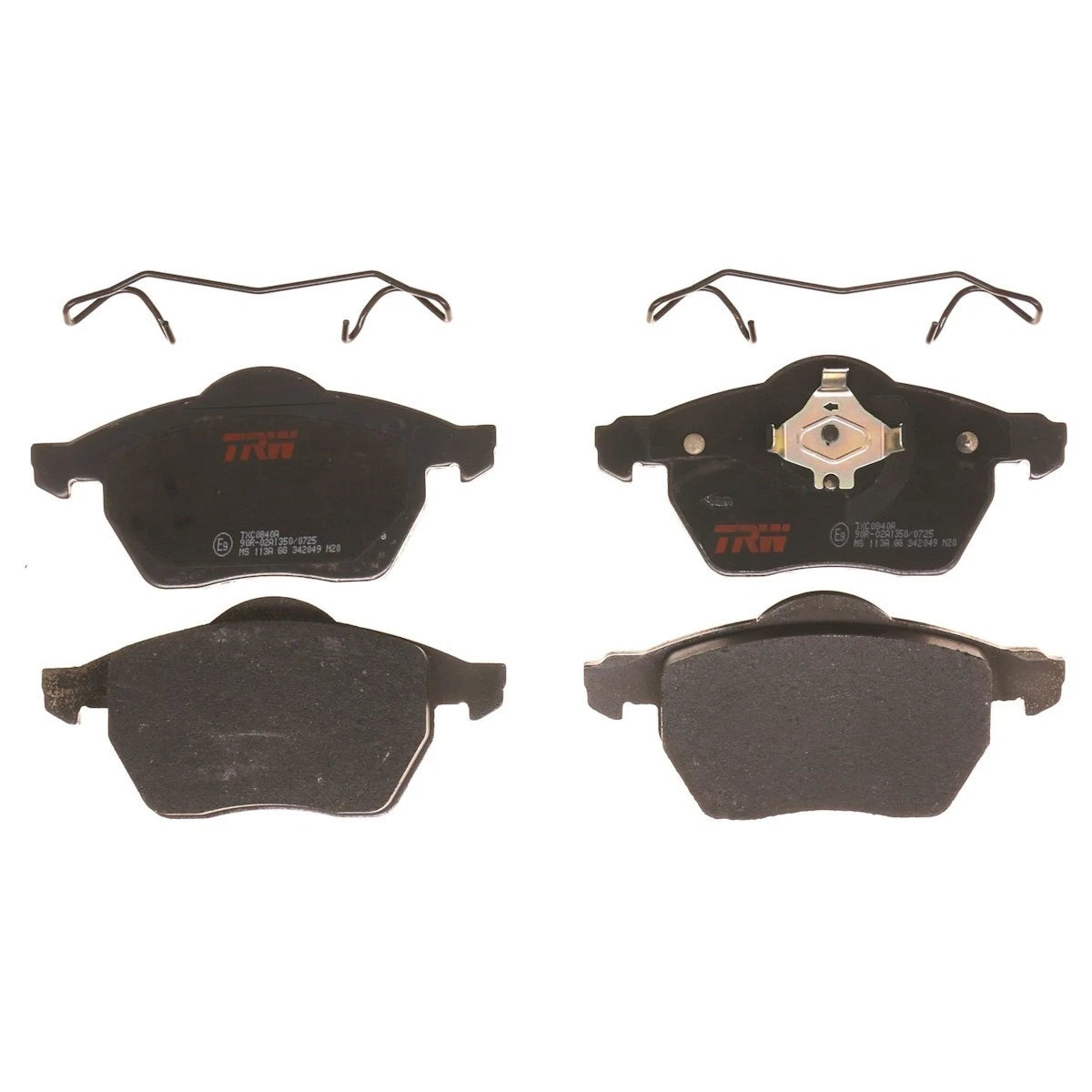 2X TRW Brake Pad Set Front for Saab 9-5 (2006–2009) TXC0840A, 2723700