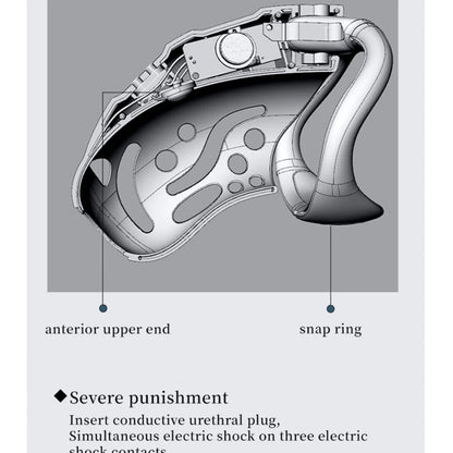 Smart Chastity Cage with 3 Rings for Male Cb Remote Control