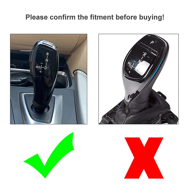 Glossy Black Gear Shift Knob Cover for BMW F20 F21 F25 (2012–2019)