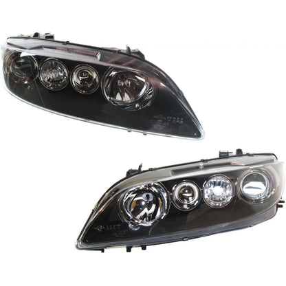 Headlight Assembly Pair for Mazda 6 (2006–2008) PLX-M0-20-6804-91-9-CL360A1, MA2502135, MA2503135