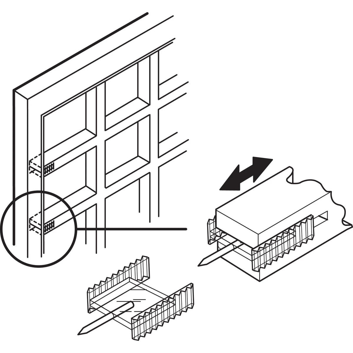 Set of 6 Window Grid Retainer Clips for Prime-Line L 5892