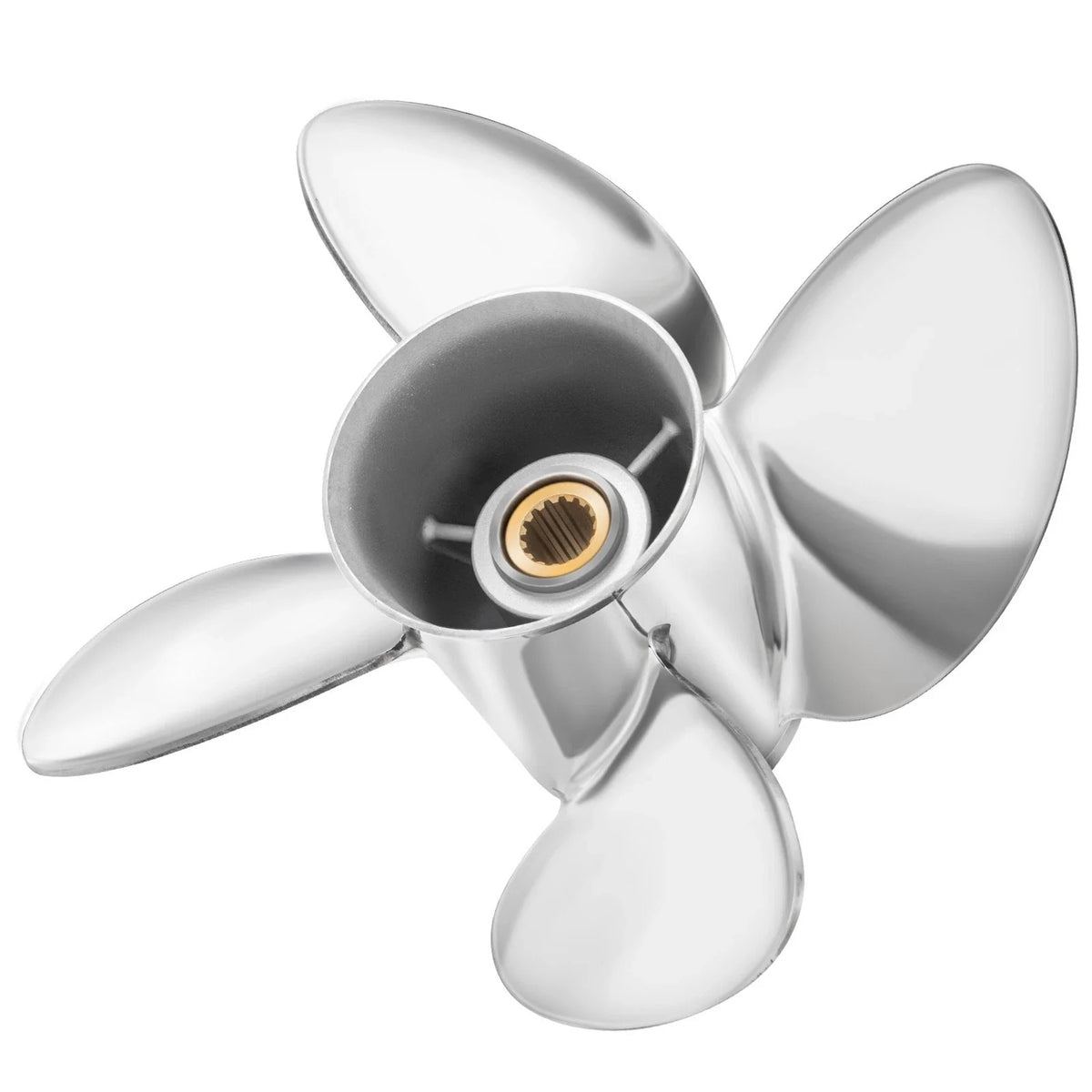 15 1/4X20 Stainless Boat Propeller for Mercury 135-300HP (RH, 15 Spine, 4 Blades)