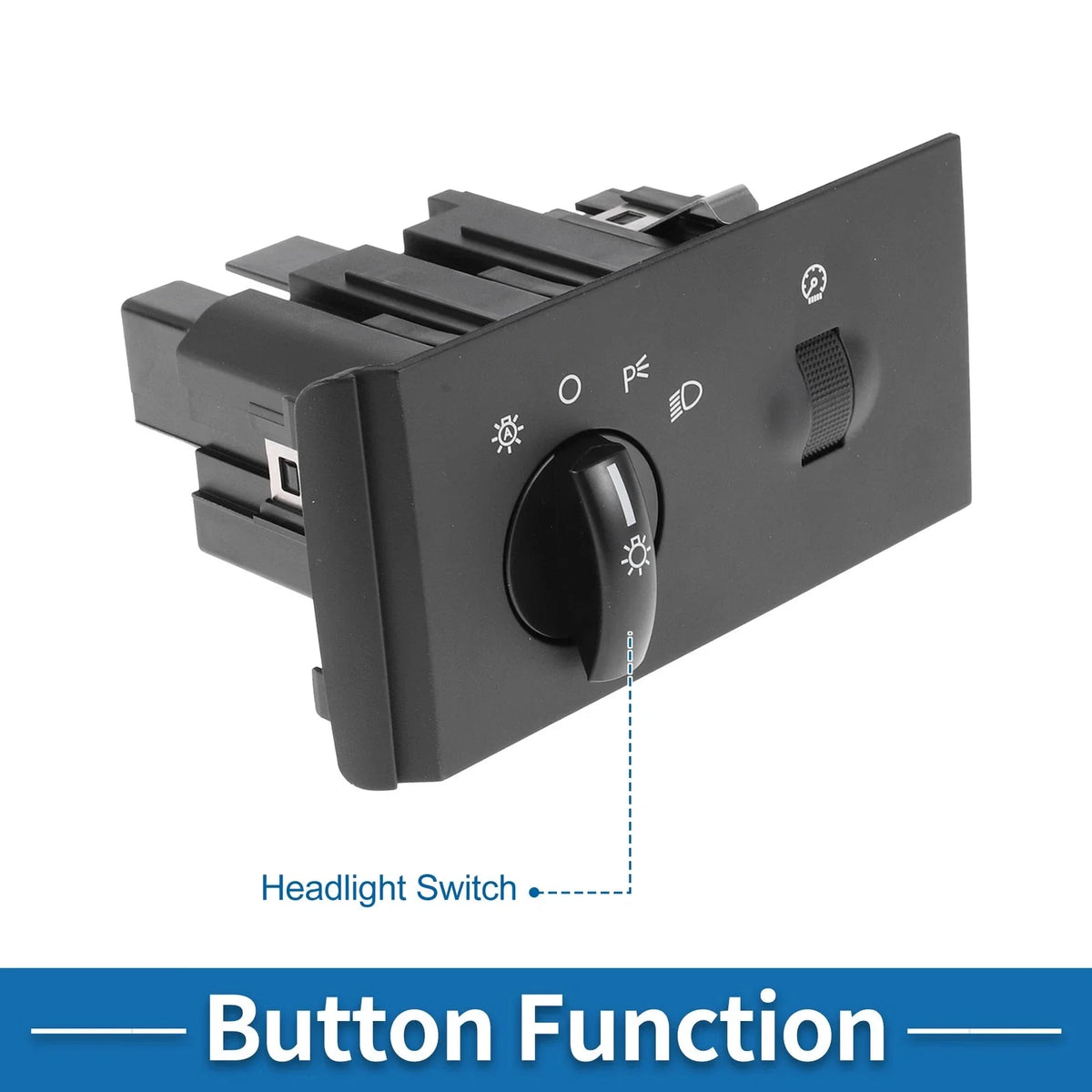 Headlight Switch for Ford F-250 Super Duty (2005–2007) No.5C3Z11654BAA Black