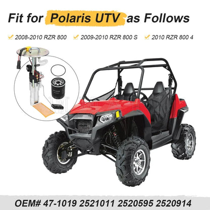 Fuel Pump Assembly & Oil Filter for Polaris RZR 800 (2008–2010) 47-1019