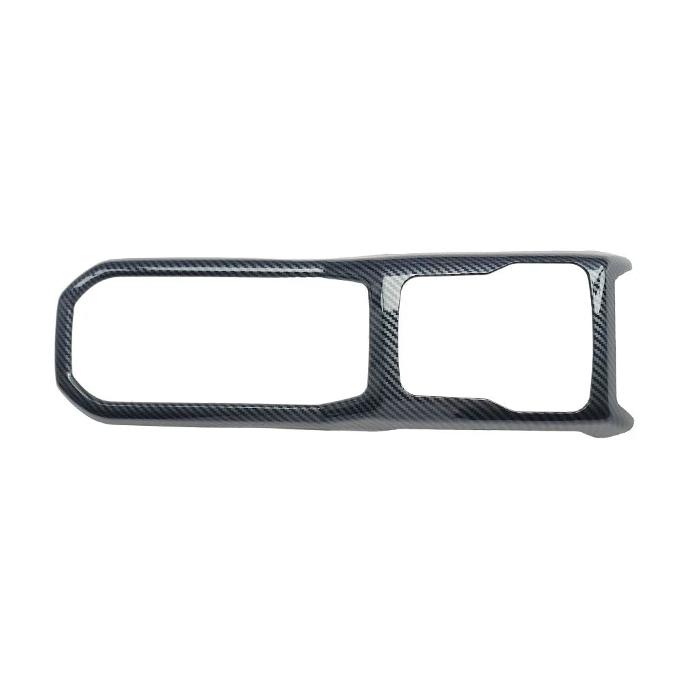 Carbon Look Center Gear Panel Shift Cup Holder Cover for Jeep Wrangler JL JT (2018–2023)