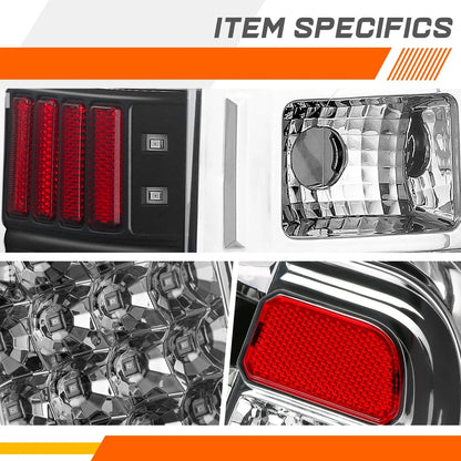 Pair Full LED Tail Lights for Tundra (2014–2021) - Chrome Housing