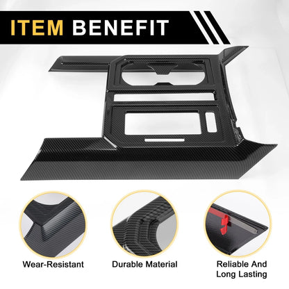 Carbon Fiber Gear Shift Panel Cover Trim for Ford F-150 (2015–2020)