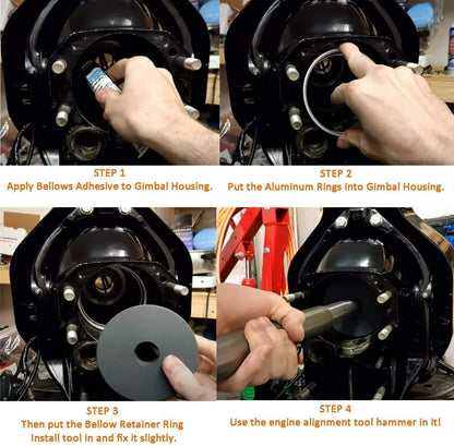 Bellow Retainer Ring Install Tool for Alpha Bravo Mercruiser (Repl 818162, 18-9870)