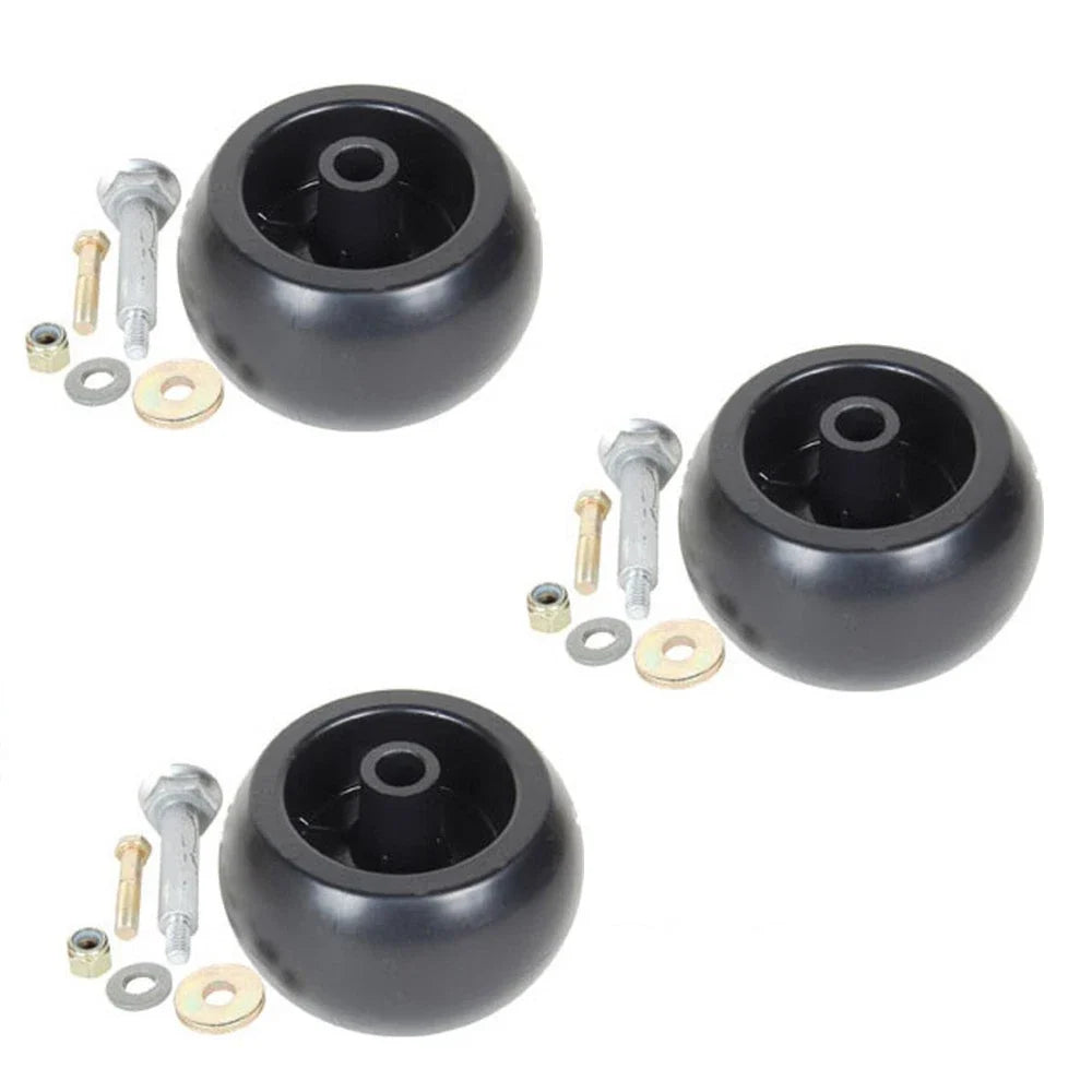 Set of 3 Anti Scalp Roller Wheels for Exmark (103-8415, 116-9981)