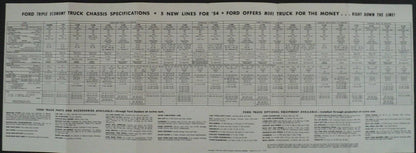 Confidential Quick Facts Book for 1954 Ford Truck Series F T C T B & Courier