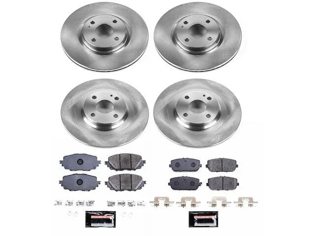 Front and Rear Brake Pad and Rotor Kit for Mazda MX5 Miata (2016–2024) ZZ817MW