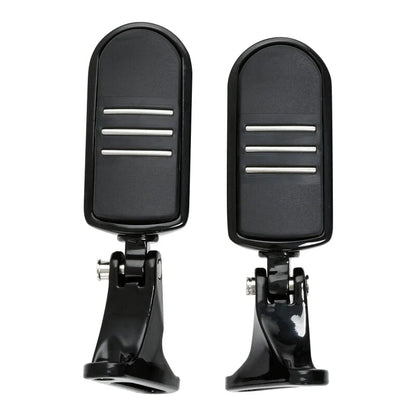 Rear Passenger Footpegs w/ Peg Mini Mount for Harley Touring (1993–2023) Black