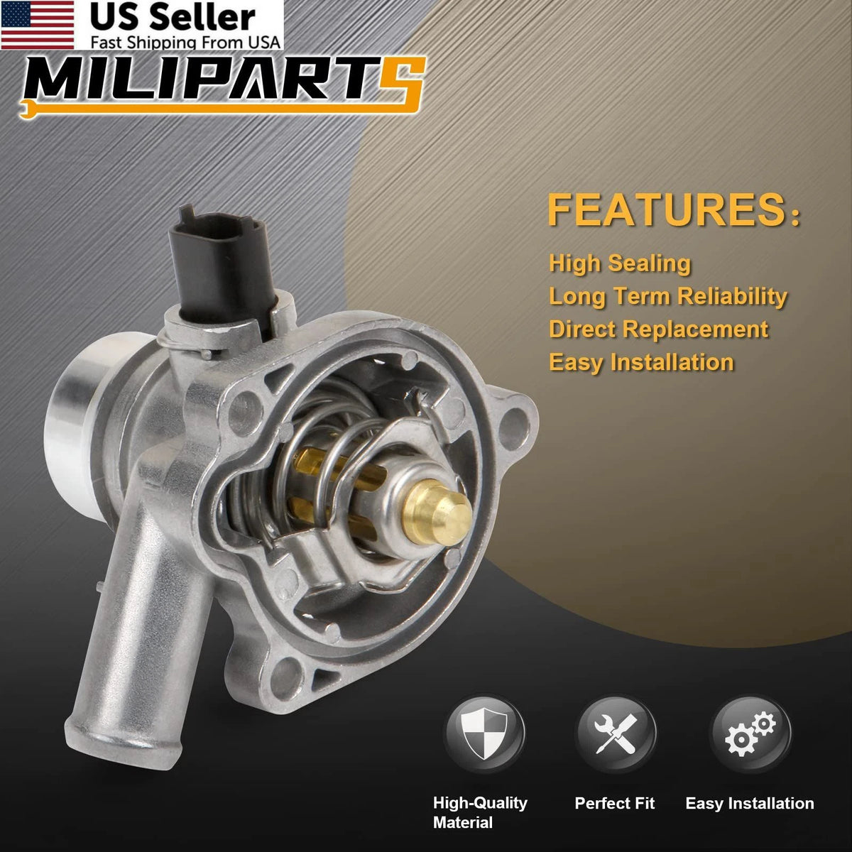 Aluminum Engine Coolant Thermostat Housing for