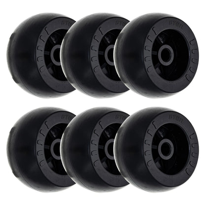 6 Pack Deck Roller for Husqvarna LZ 6130 6125 25C ZTH 5223 (103-3168, 103-4051, 109-2098, K5371-42110, 022-5234-98)