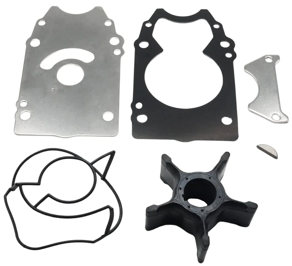 Outboard Water Pump Impeller & Plate for Suzuki 4-S (17461-93J00, 17471-98J01)