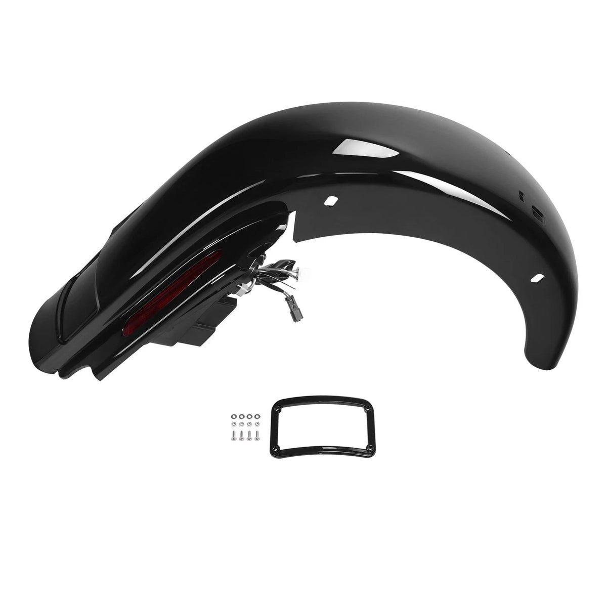 Stretched Saddlebags 6x9" Speaker Lid & LED Rear Fender for Harley Touring (1993–2008)