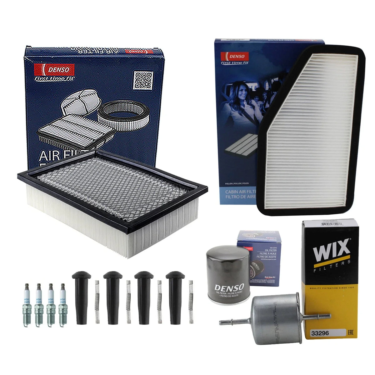Tune Up Kit with 4 Spark Plugs & Boots for Mariner Tribute (2001–2008)