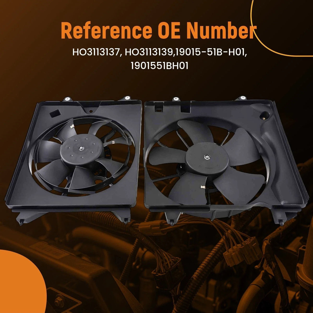 Cooling Fan Assembly for Honda HR-V 1.8L (2016–2018) 19015-51B-H01