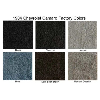 Console Cutpile Carpet for Chevy Camaro (1982–1984) 2636-82-7625, Blue