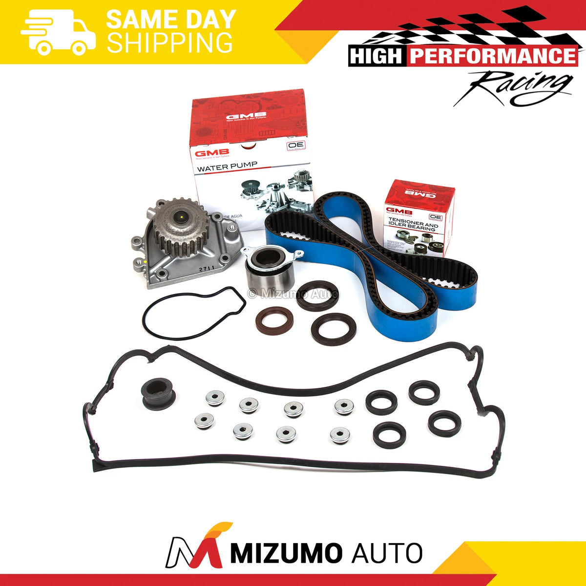 Timing Belt Kit with Water Pump & Gasket for Acura Honda B16A3 B17A1 (1992–1995)