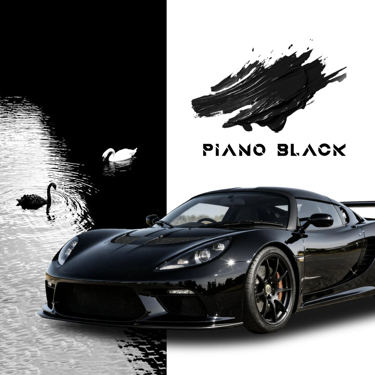 12 IN x 5FT Ultra Gloss Black Vinyl Wrap for Cars (2026)