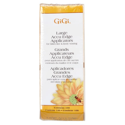 100 Count Wax Spatulas for Gigi Accu Edge