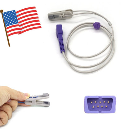 2PC Ear Clip Spo2 Sensor Probe for Nellcor Oximax Pulse Oximeter