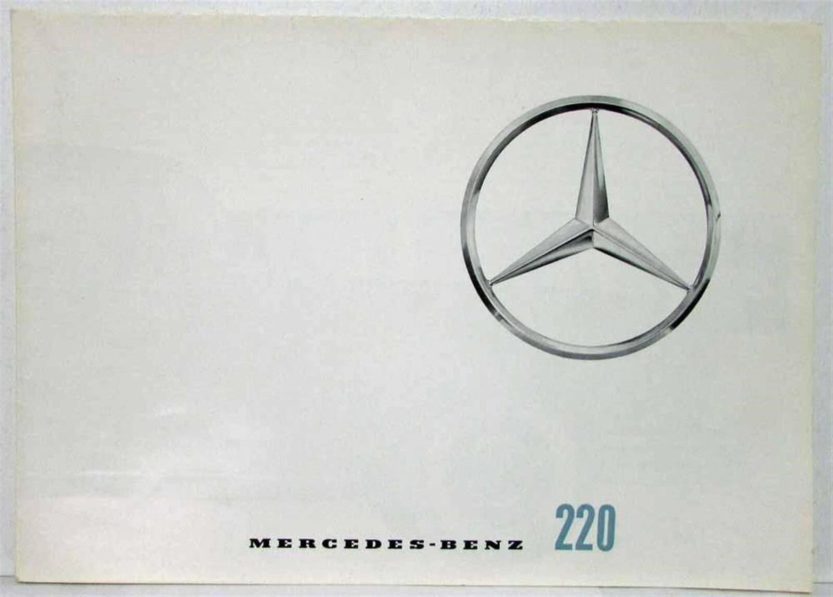Sales Brochure for Mercedes-Benz 220 (1961)