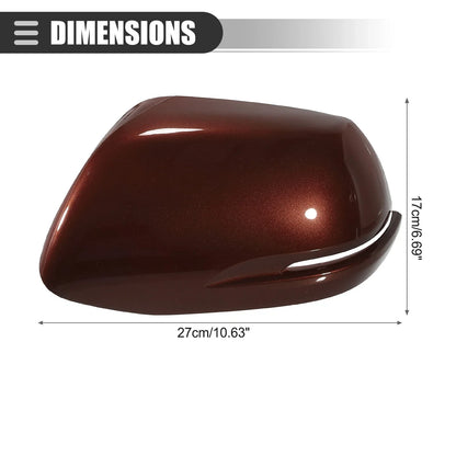 Left Side View Mirror Cover Trim for Honda CR-V (2012–2016) ABS Brown
