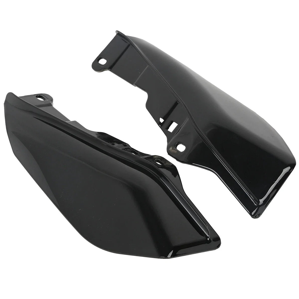 Black Mid-Frame Air Deflectors for Harley Touring Road Street Glide (2009–2023)