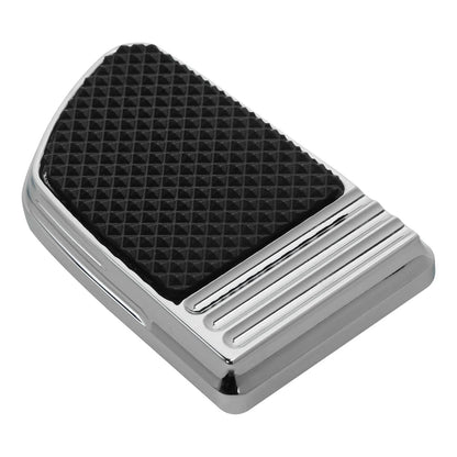 Chrome Brake Pedal Pad for Harley Dyna (1993–2017), Softail (1984–2017), Sportster XL (2014–2022)