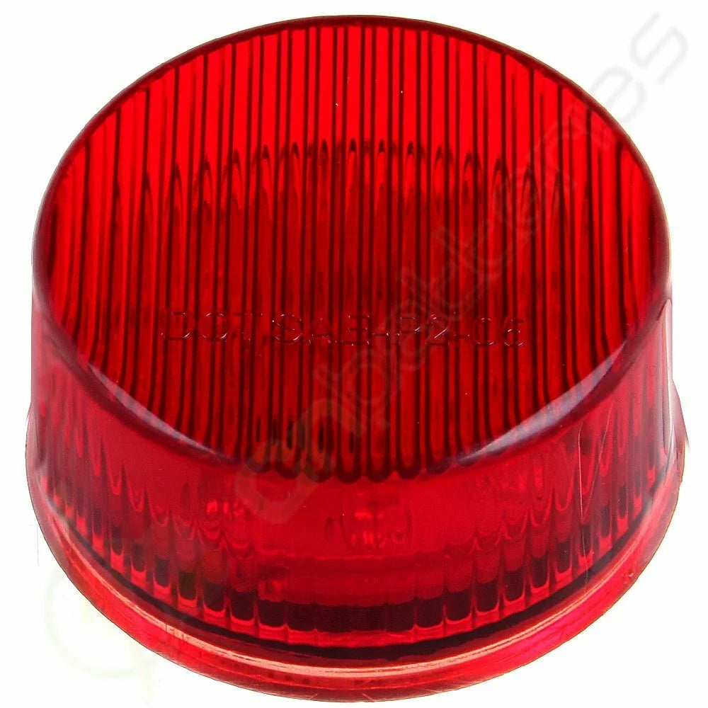 Pack of 10 Red 9LED Clearance Light for Truck Trailer (Sealed, 2" Round)