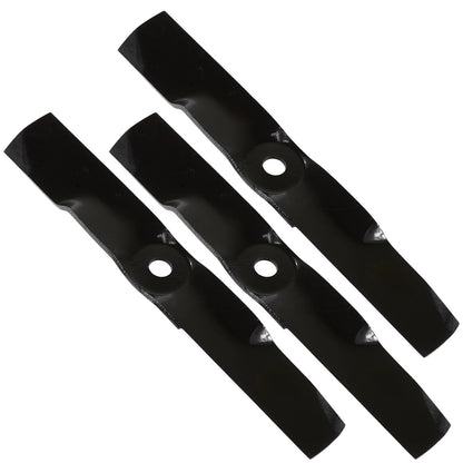 3 Deck Blades for John Deere GS25 GS30 GS45 GS75 GT242 GT262 (16.5"L - 2.5"W) - MB116+MB116+MB116 - LAR