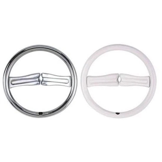 Steel White Steering Wheel for AMF Pedal Car (Part No. 91800209-WHT)