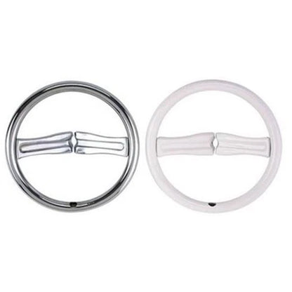 Steel White Steering Wheel for AMF Pedal Car (Part No. 91800209-WHT)
