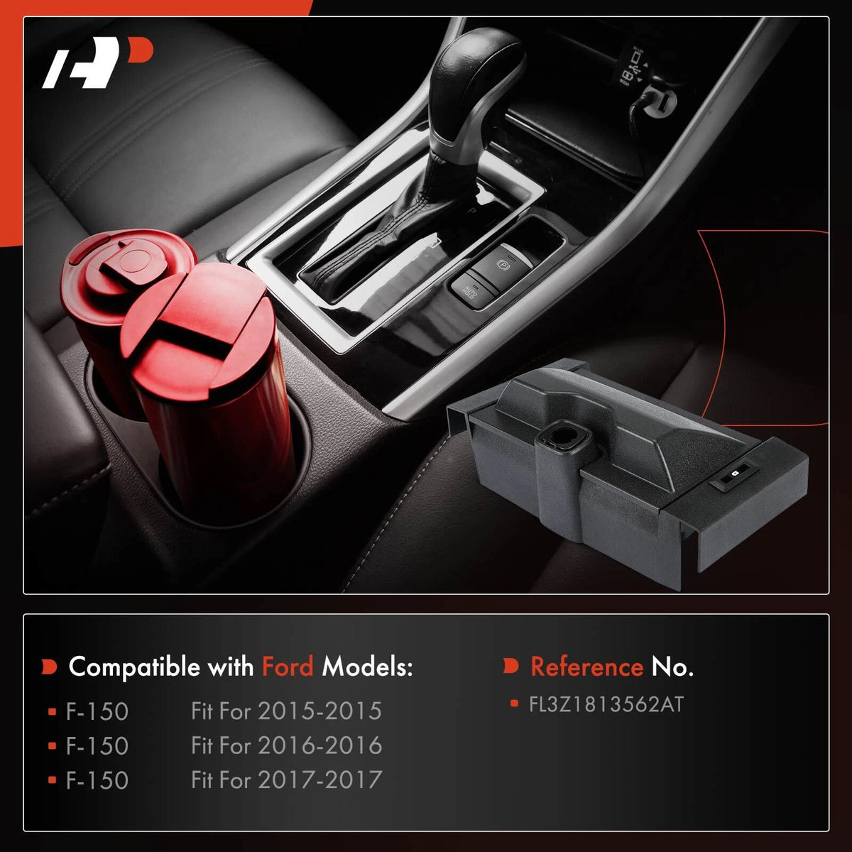 Cup Holder for Ford F-150 (2015–2017) FL3Z1813562AT