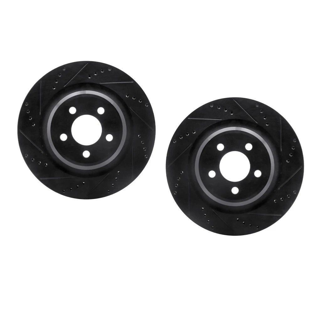 Rotor Set Rear for Chrysler 300 (2012–2014) ALX-PAU-DF-8002-39021-CLA3, Drilled & Slotted