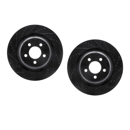 Rotor Set Rear for Chrysler 300 (2012–2014) ALX-PAU-DF-8002-39021-CLA3, Drilled & Slotted