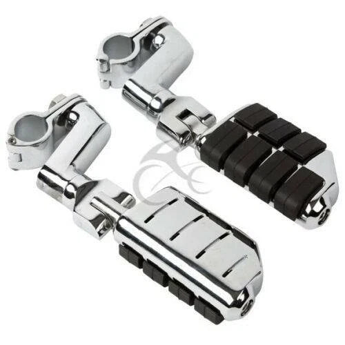 Highway Bar Foot Pegs Mount Clamps for Honda GL1800, Yamaha, Suzuki (22mm-35mm)