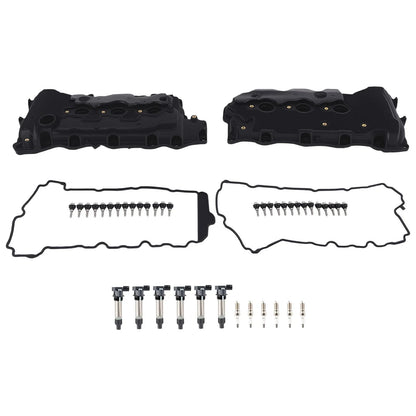 2X Valve Cover + 6X Ignition Coils for GMC Acadia Terrain (2009–2017)