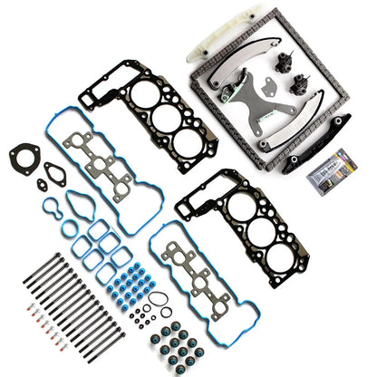 Head Gasket Bolt Set & Timing Chain Kit for Dodge Dakota Durango Grand Cherokee (2005–2009)